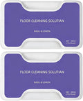Robot Vacuum and Mop Floor Detergent Compatible For Narwal Freo Z Ultra/Freo Z10,580ml Lemon and Basil Scent Floor Cleaner.(2 Bottle)