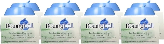 Downy Ball Automatic Liquid Fabric Softener Dispenser, 1 Count (Pack of 8)