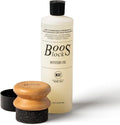John Boos 2-Piece Care Set, 16 oz Mystery Oil & Round Beechwood Applicator - All-Natural Maintenance Formula for Butcher Blocks, Cutting Boards, Wooden Countertops & Wood Utensils
