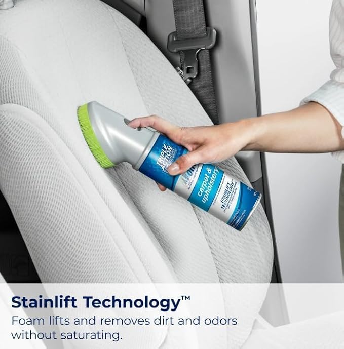 Woo-lite Carpet and Upholstery Foam Cleaner with Built-in Brush, Triple Action Stainlift Technology, Pet Odor Eliminator