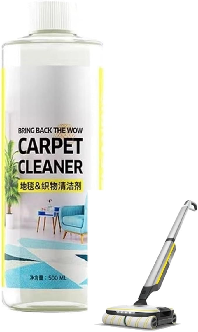Fabric Fabric Sofa Carpet Curtain Cleaner。Compatible For Karcher BD 50/70。Commercial Upright Vacuum Cleaners 500ml（16.9 Fl Oz）. Carpet Cleaning Solution(3pcs)