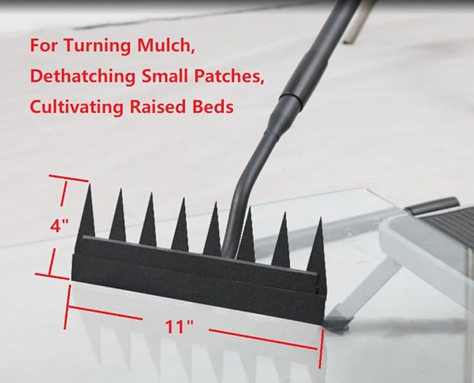 Manual Weeder Tool, 56" Weed Puller Tool with Sharp Blade, 11" Wide Heavy Duty Stand Weed Remover Gardening Hand Tool for Lawn, Yard, Patio and Backyard, Weeding Loosening Soil