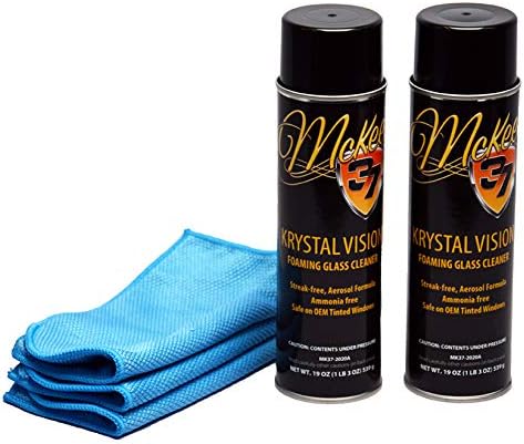 McKee's 37 MK37-2020A-2 Krystal Vision Foaming Glass Cleaner Combo (2-Pack)