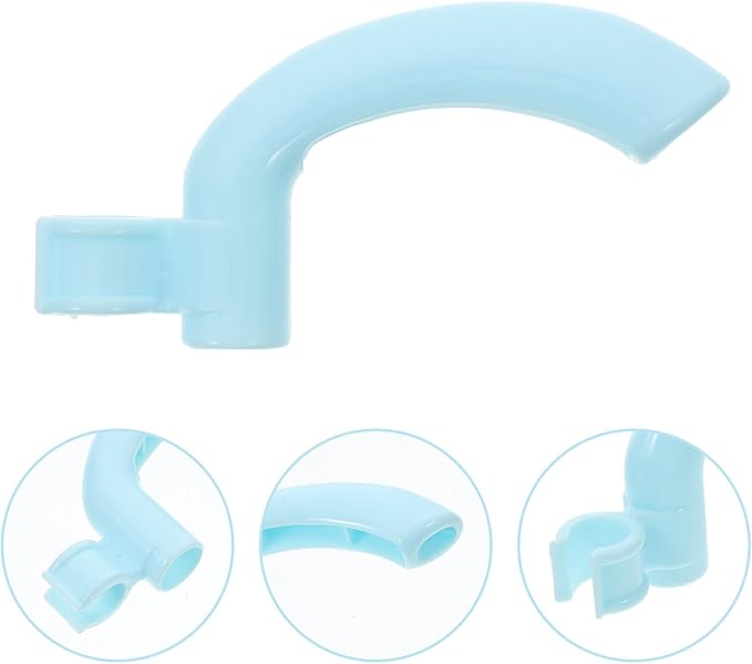 Angoily 10pcs Dustpan Handle Grips Replacement with Clip Hook Plastic Nordic Blue Dustpan Stick Replacement for Kitchen Broom Household Cleaning Accessories