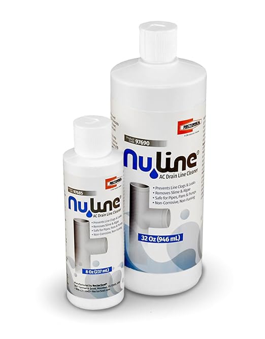 (4)-Pack NuLine HVAC Condensate Nu-Line Drain Cleaner, 8 Ounce
