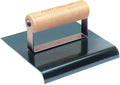 Kraft Tool CF576 3/8-Inch Radius Blue Steel Hand Edger with Wood Handle, 6 x 6-Inch