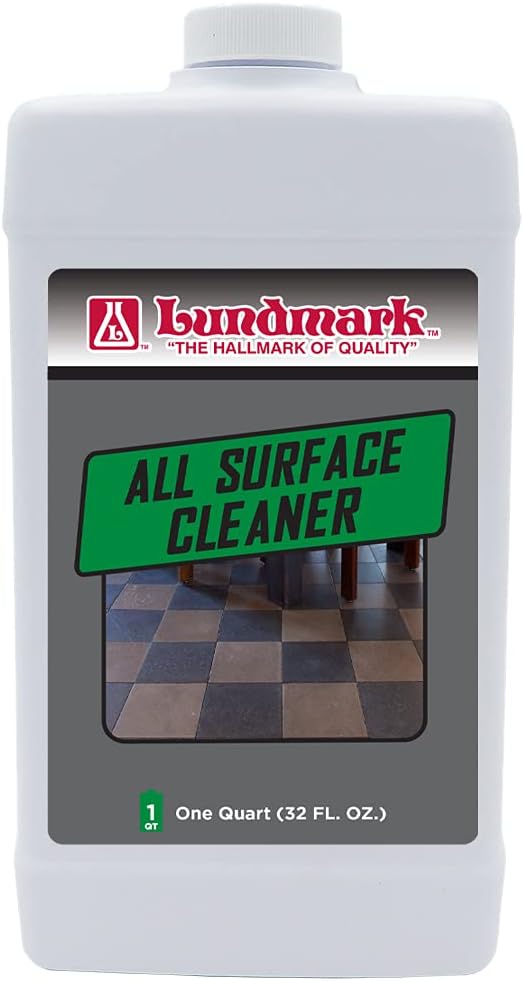 Lundmark All Surface Floor Cleaner, Concentrated Cleaner for Wax Floors, 32-Ounce, 3205F32-6,Clear