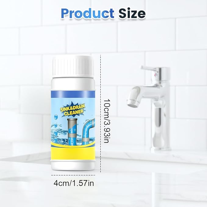 2026 New Multi-functional Sink & Drain Cleaner Powder Quick Foaming Heavy Duty Clog Remover for Kitchen Bathroom (3PCS)
