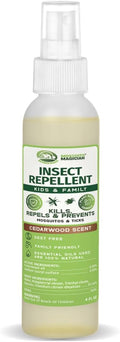 Mosquito Magician Natural Bug Spray for Body – Kid Safe Mosquito Repellent Spray with Natural Essential Oils, Kills, Repels, & Prevent Travel Size Bug Spray for Kids & Family – Cedarwood, 4 OZ