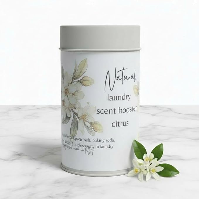 Laundry Brightener Scent Booster Natural Fabric Softener No Artificial Fragrances Zero Waste Simple Ingredients Essential Oil Blend