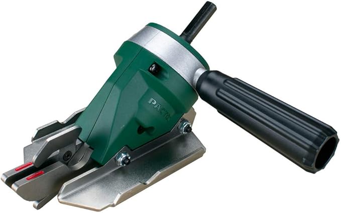 PacTool SS724 Snapper Shear Pro Fiber Cement Board Power Shears + PacTool SA90338 Gecko Gauge LP Siding Mounting Block Tool