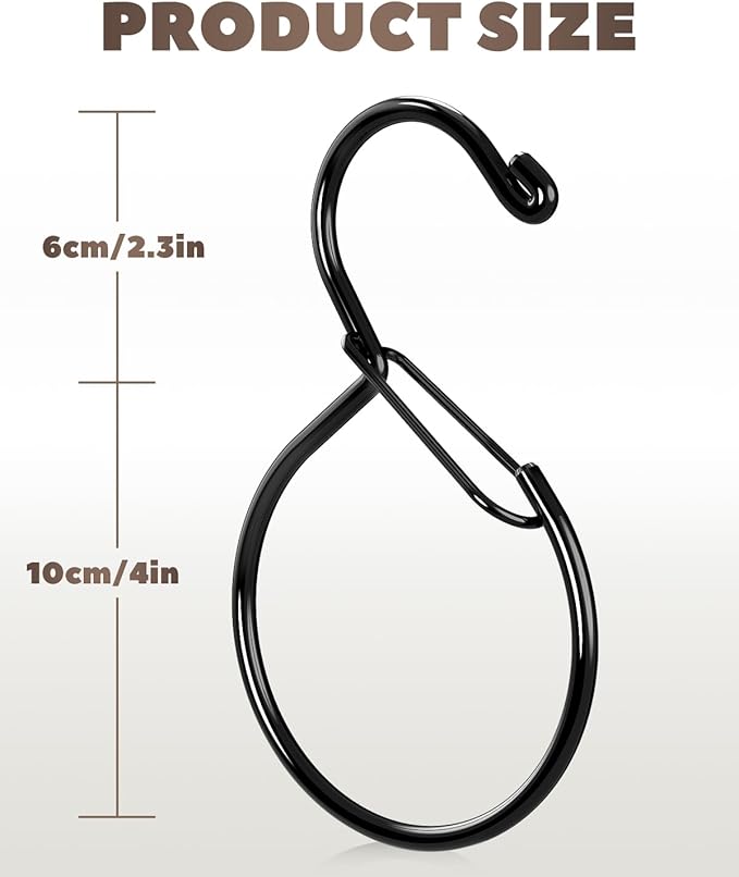 Supforce 2 Pack Belt Hanger, Belt Hanger for Closet, Rust-Proof Belt Organizer for Closet, Holds Ties, Scarves, hat, Bags & Accessories, Black