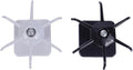 Beaupretty Punchless Kitchen Utensil Hooks Set, 2pcs Spatula and Spoon Wall Organizer Hooks, Black and Gray-White, Self-Adhesive Storage Holder for Kitchen Wall Mount