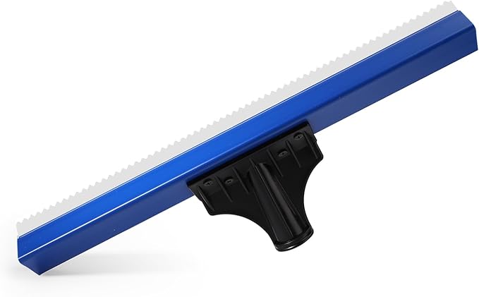 Epoxy Floor Squeegee, 16 Inch Epoxy Squeegee with 0.16 Inch Teeth Notched for Self Leveling Cement Urethane Trowel Spreader Floor Tools for Professionals Beginners