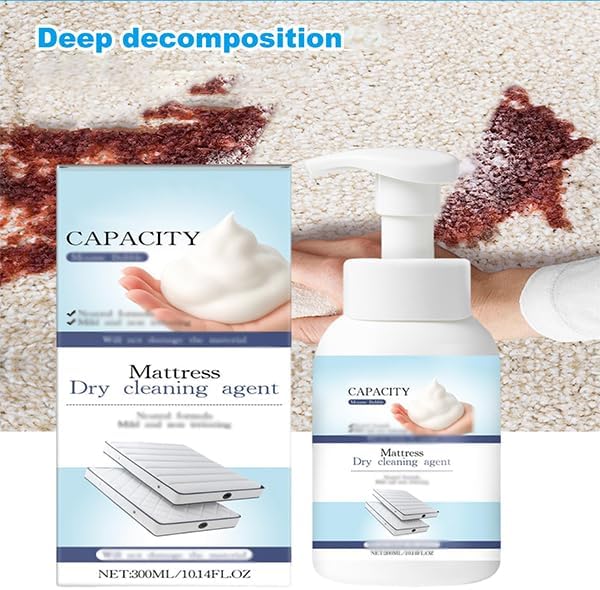Mattress Cleaner Spray,Mattress Cleaner And Stain Remover, Limpiador De Colchones De Cama For Upholstery,Car Interior,Couch,Carpet,Sofacushion,Tablecloth (1pcs)
