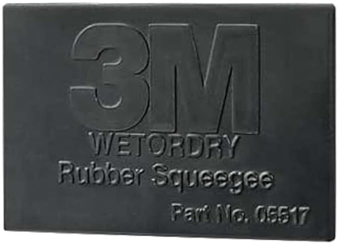 3M 05517 Wetordry 2-3/4" x 4-1/4" Rubber Squeegee, (Case of 50)