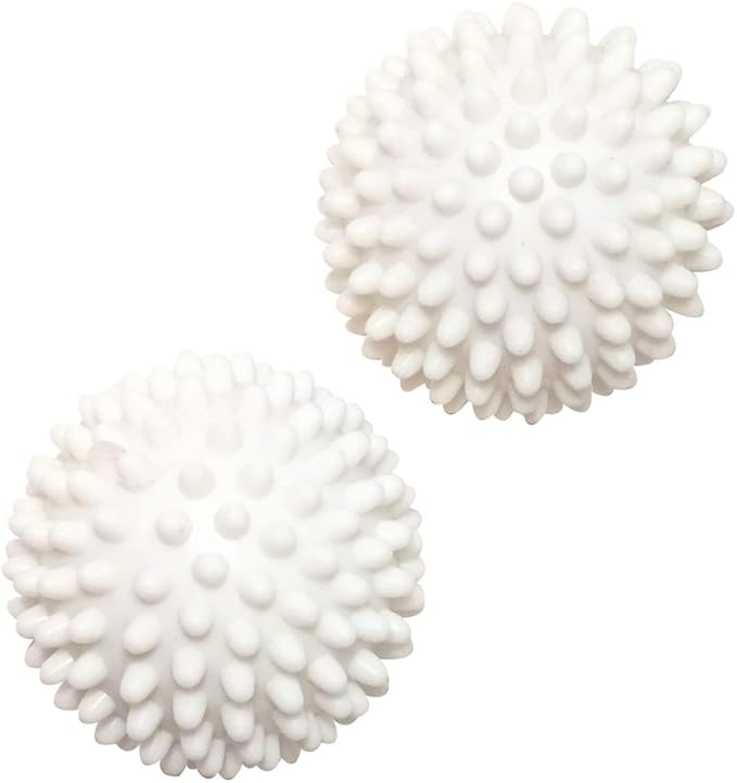 Reusable Dryer Balls Laundry Wash Dryer Balls Anti-Static Fabric Softener Laundry Washing Ball, 6pcs（White）