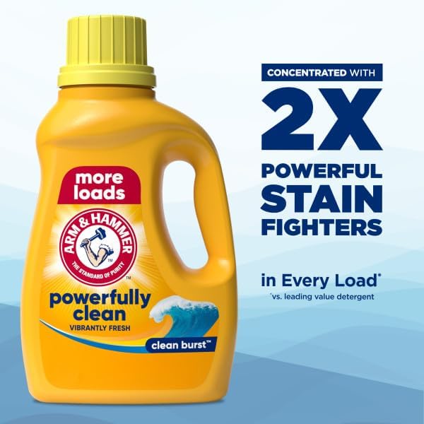 ARM & HAMMER Clean Burst, 110 Loads Liquid Laundry Detergent, 110 fl oz