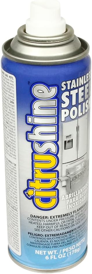 6 Oz Stainless Steel Polish - Cleans, Polishes, Preserves, and Protects All Stainless Steel Surfaces