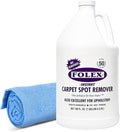 FOLEX Instant Carpet Spot Remover 128 oz - Powerful Stain Remover for Carpets, Upholstery & Rugs - Eliminates Pet Stains, Grease, Red Wine, Food, Makeup & More - With Reusable Cleaning Cloth - 1 Pack