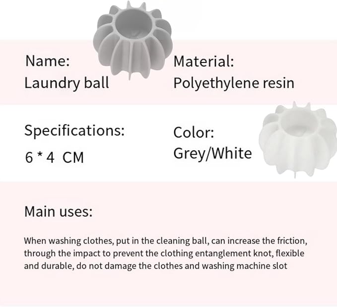 16 PCS Silicone Steamer Dryer Balls Washer Balls,Reusable Laundry Balls, (8 White+8 Gray)