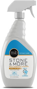 MB-5 Stone & More, All Purpose Cleaning Spray Kitchen Counter Cleaner Spray for Marble and Granite– No Streak Formula for Stone, Glass, Granite, Ceramic, Corian, Porcelain (32 oz)