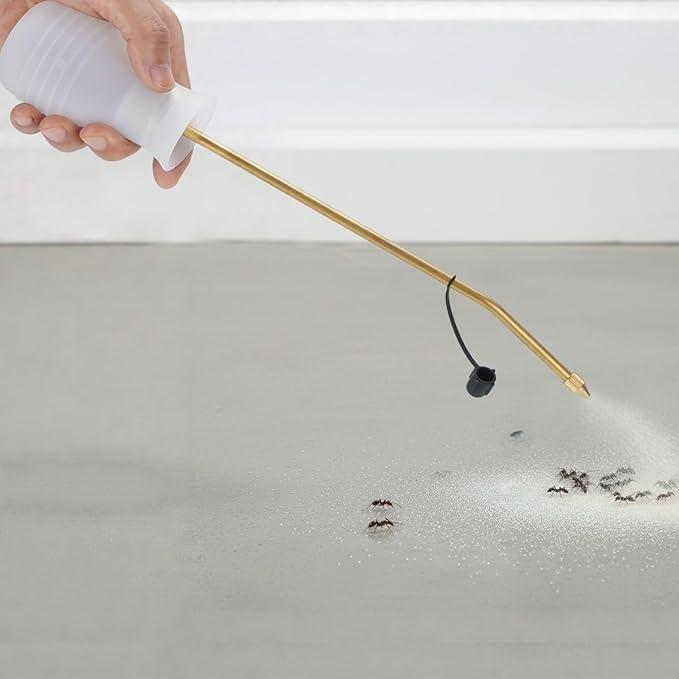 Powder Duster Large Diatomaceous Earth Bulb Duster (White)