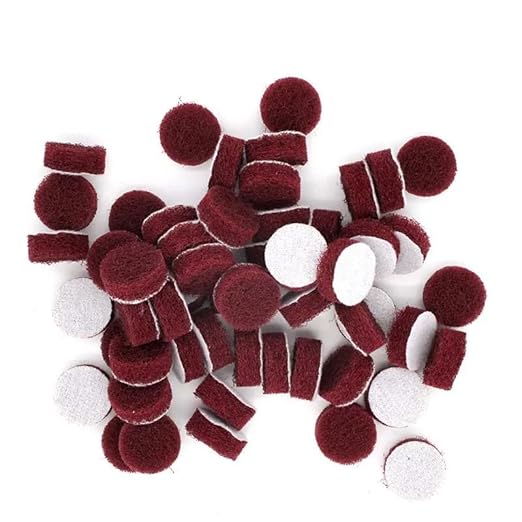 60 PCS 1 Inch 25mm 240-800 Grit Multi-Purpose Flocking Scouring Pad Duty Nylon Cloth for Polishing & Grinding,400