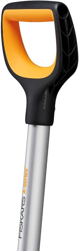 Fiskars Auto Snow Shovel, X-series, Telescopic, Length: 79.5-98.7 cm, Aluminium/Steel/Plastic, Black/Silver, 1057187