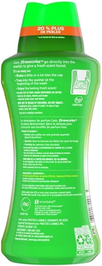 Gain Gain Fireworks in-wash Scent Booster Beads, Original (37.5 Oz.)