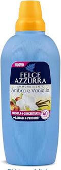 FelceAzzurra Fabric Softener, Amber and Vanilla Scent, Concentrated Formula, 2L