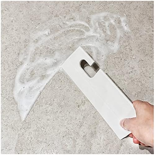 2PCS,White Silicone Squeegee with Hanging Hole, Water Blade for Cleaning Kitchen Countertops Sink, Bathroom Shower Mirrors Glass, Car Windows Wiper Scraper, Flexible Waterblade Cleaner Tool