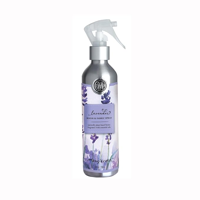 Mangiacotti Room Spritz Fabric Deodorizer Air Freshener Spray|Naturally Plant-Based with Essential Oils Room Fragrance, 8 Ounces, Lavender