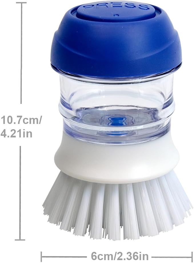 CELOX Soap Dispensing Brush for Cleaning Pots, Pans and Sinks Scrub Brush Kitchen