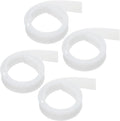 MECCANIXITY Replacement Squeegee Rubber for Window, Glass, Shower Doors, Tile Wall Cleaning, 17.72 Inch, White Pack of 4