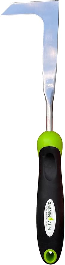 Garden Guru Patio Crack Weeder Tool with Ergonomic Handle – Stainless Steel Weed Puller for Patio Sidewalk Driveway Cracks | Rust Resistant (2 Pack)