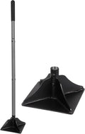 Walensee Steel Tamper with 48 inch Handle 8"x8" Garden Tamper with Rubber Grip All-Steel Heavy Duty Tamper Tool for Leveling Ground Gravel Soil Asphalt Sand Installing pavers and Repairing Blacktop