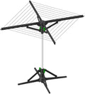 Rotating Cloth Dryer – Electric Drying Rack with 2-Hour Auto Shut-Off | Foldable, Lightweight, 20kg Max Load | 120-Minute Timer | 18V DC Power | Indoor Clothes Drying Solution