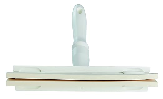 Vikan 77515 Squeegee,Fixed Head,Bench,10",PP/RB,White