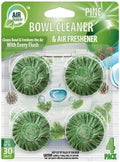 Toilet Bowl Cleaner Tablets 4 Pack Pine Scent, Slow Releasing Toilet Tank Cleaners for Deodorizing, Descaling & Continuous Bathroom Freshness