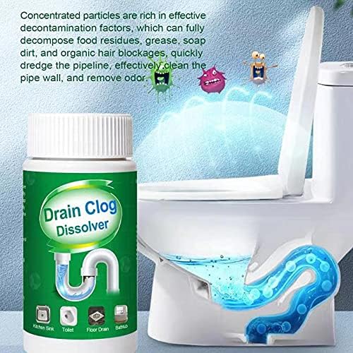 2pcs Pipe Dredge, Bubble Bombs Drain Cleaner, Powerful Sink and Drain Cleaner, Portable Powder Cleaning Tool, Super Clog Remover, Powder Agent for Kitchen Toilet Pipe Dredging