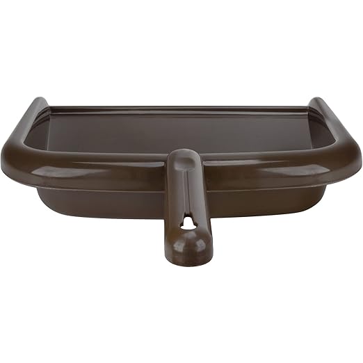 SPARTA Large Handheld Dustpan with Hanging Hole, Heavy-Duty Plastic Dustpan with Wide Lip for Countertops and Surfaces, Plastic, 10 Inches, Brown, (Pack of 12)
