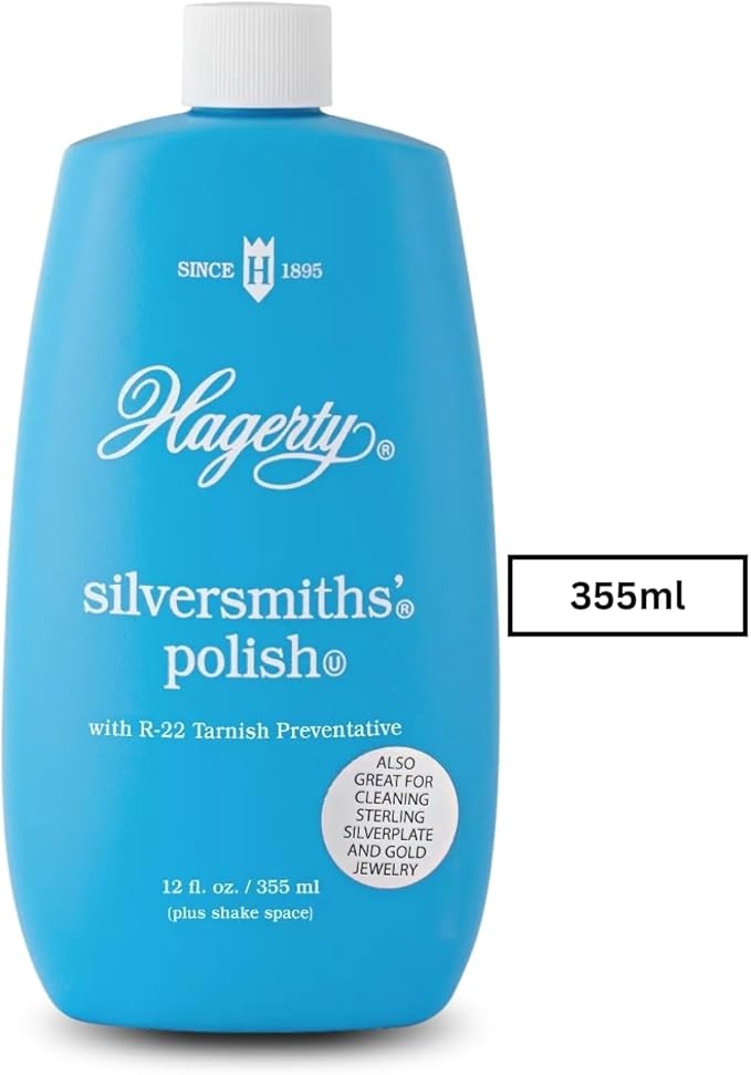 W. J. Hagerty Hagerty 10120 Silversmiths' Silver Polish, 12 Ounces, 12 Fl Oz (Pack of 1), Blue