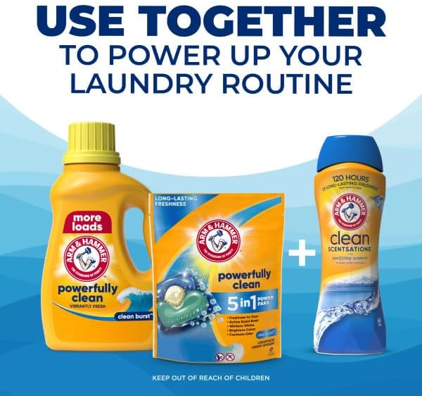 ARM & HAMMER Clean Burst, 110 Loads Liquid Laundry Detergent, 110 fl oz