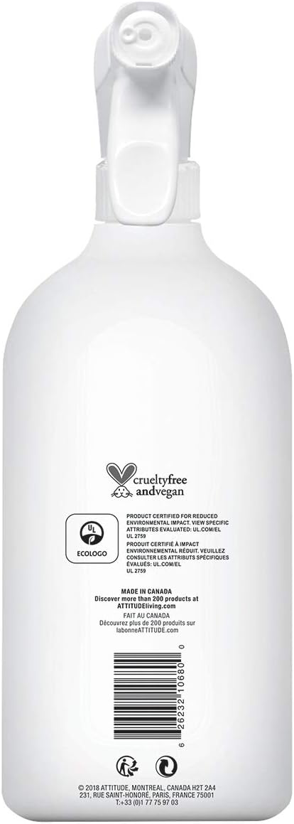 ATTITUDE Kitchen Cleaner Spray, EWG Verified, Powerful Degreaser, Cuts Grease & Grime, Plant-Based & Vegan, Citrus Zest Scent, 27.1 Fl Oz (Pack of 2)