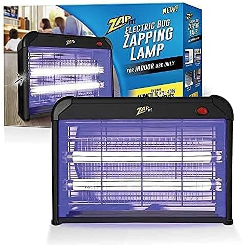 Zap It Electric Indoor Bug Zapper (2,800 Volt) Plug-in 360 Degree Mosquito, Bug, and Insect Killer, Non-Toxic Attractant UV Light and Electric Shock