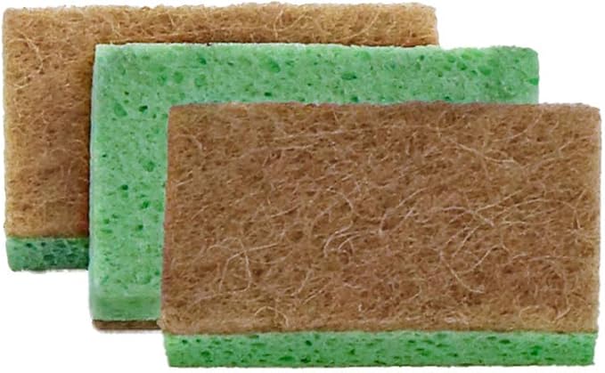Superio Non-Scratch Cellulose Sponge (3-Pack) (Green)