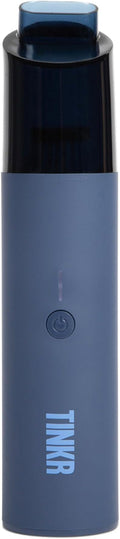 TINKR Mini Car Vacuum, Cordless Handheld Vacuum with 6000Pa Suction Power, High Speed 47000 RPM Motor, Efficient Airflow Design, Dual Nozzles, USB C Recharge, and Travel Bag (Midnight Blue)