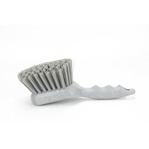 SPARTA 40541EC23 Plastic Scrub Brush, Utility Brush, Kitchen Brush With Hanging Hole For Cleaning, 8 Inches, Gray, (Pack of 6)