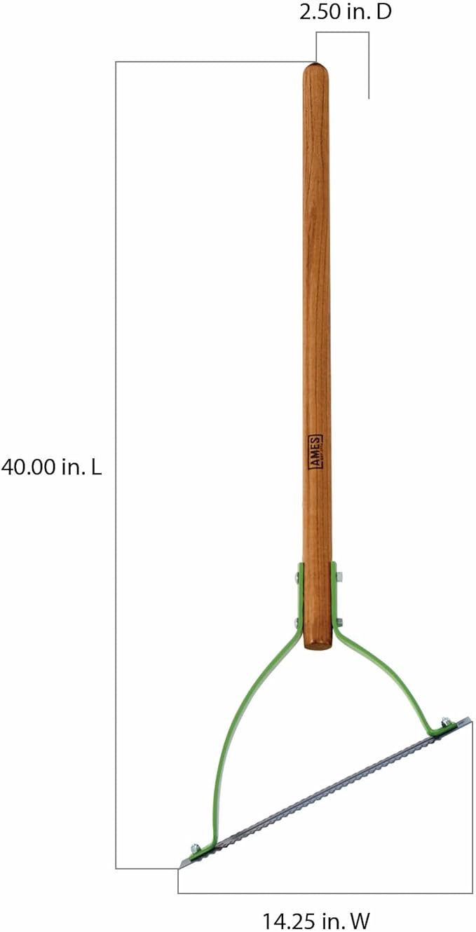 AMES 2915300 Double Blade Weed Grass Cutter with Hardwood Handle, 30 Inch